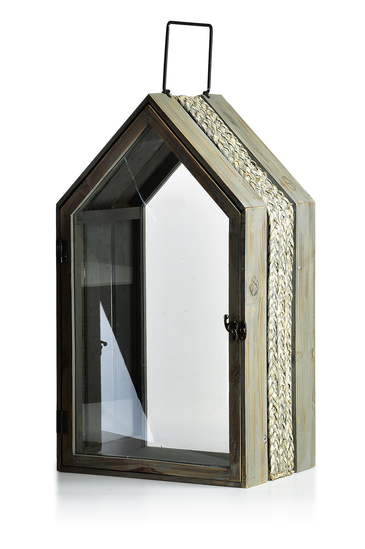 LATERNE Lokke Braun 35/28/60 cm Holz - Braun, Holz (28/60/35cm) - Mondex
