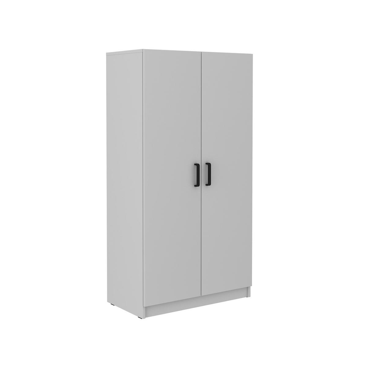 DREHTÜRENSCHRANK MALTESA 79,9/153,6/43,6cm 2-türig Grau - Grau, Holzwerkstoff (79.9/153.6/43.6cm) - MASSENO