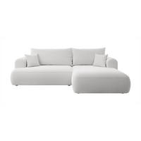 ECKSOFA Ovo Grau Boucle - Schwarz/Grau, Kunststoff/Textil (260/165cm) - Selsey