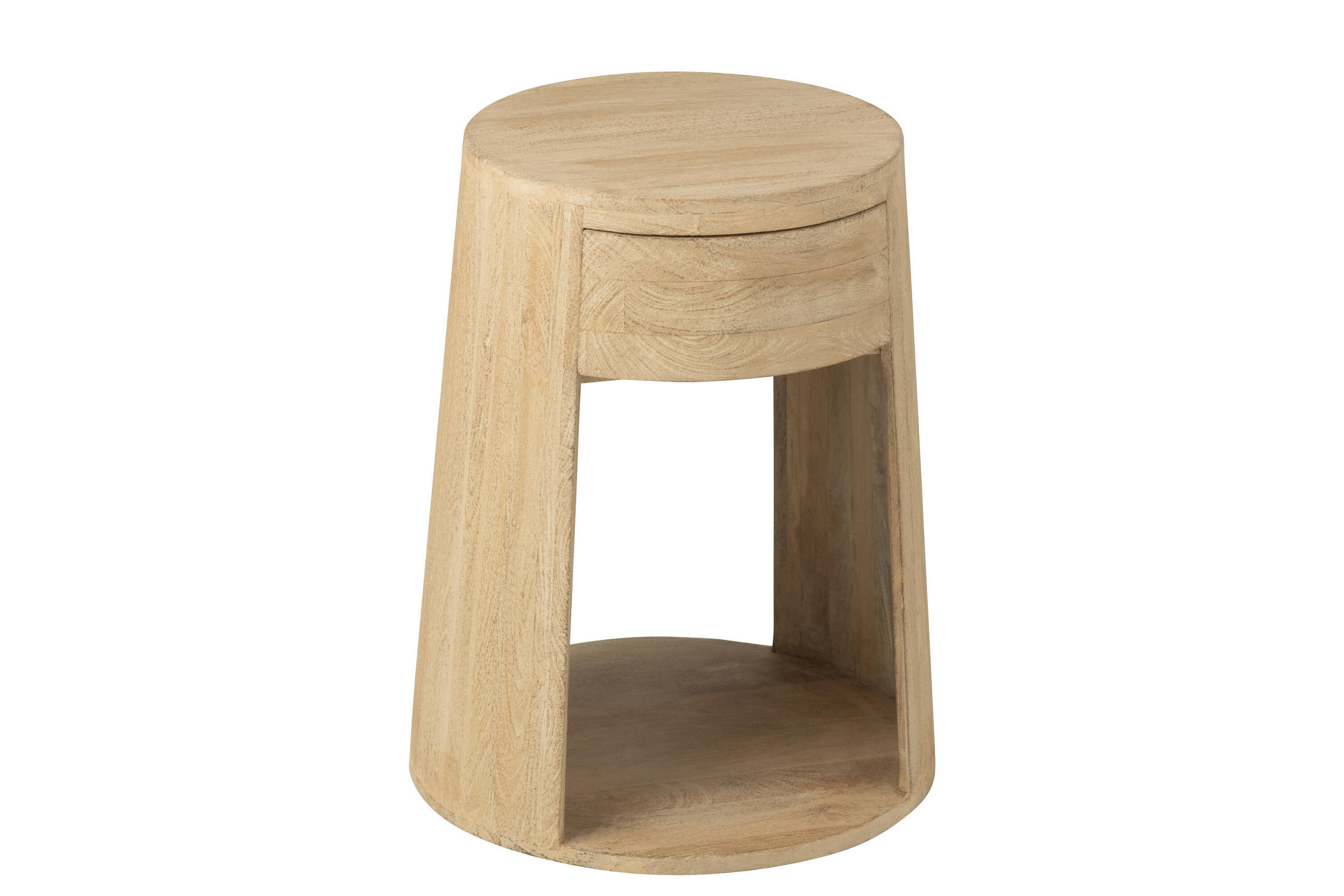 BEISTELLTISCH DRAWN - Holz - Natürliche - Naturfarben, Holz (40/40/50cm) - J-Line