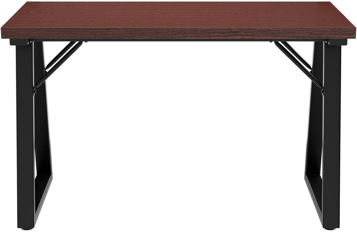 ESSTISCH in Holz, Metall 120/60/75cm - Walnussfarben/Schwarz, Holzwerkstoff (60/120/75cm) - HOMAVO