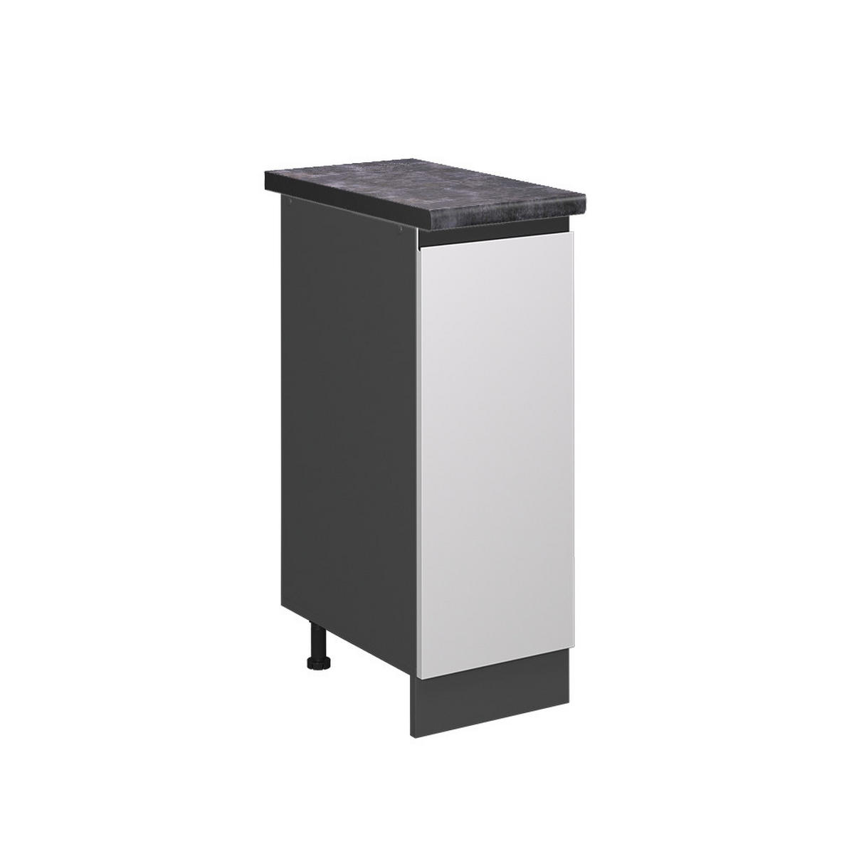 APOTHEKERSCHRANK R-Line Weiß 30 cm, AP Anthrazit - Anthrazit/Weiß, Holzwerkstoff (30/81.6/60cm) - Vicco