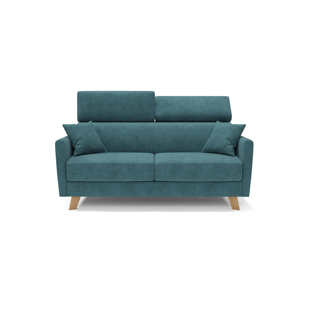 SCHLAFSOFA Francy - Petrol, Metall (160/92/97cm) - Divani.store