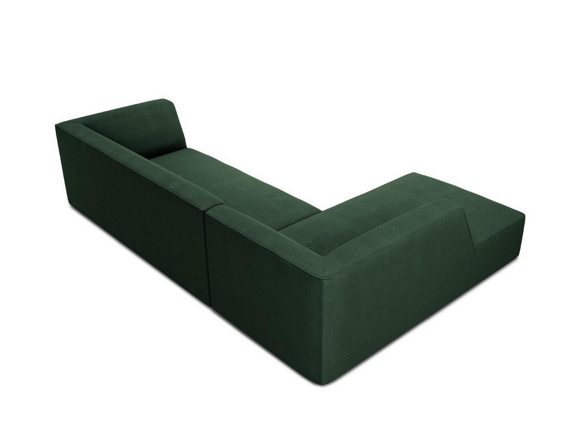 ECKSOFA links Ruby aus strukturiertem Stoff grün 4 Sitzplätze - Grün, Textil (180/273cm) - Micadoni
