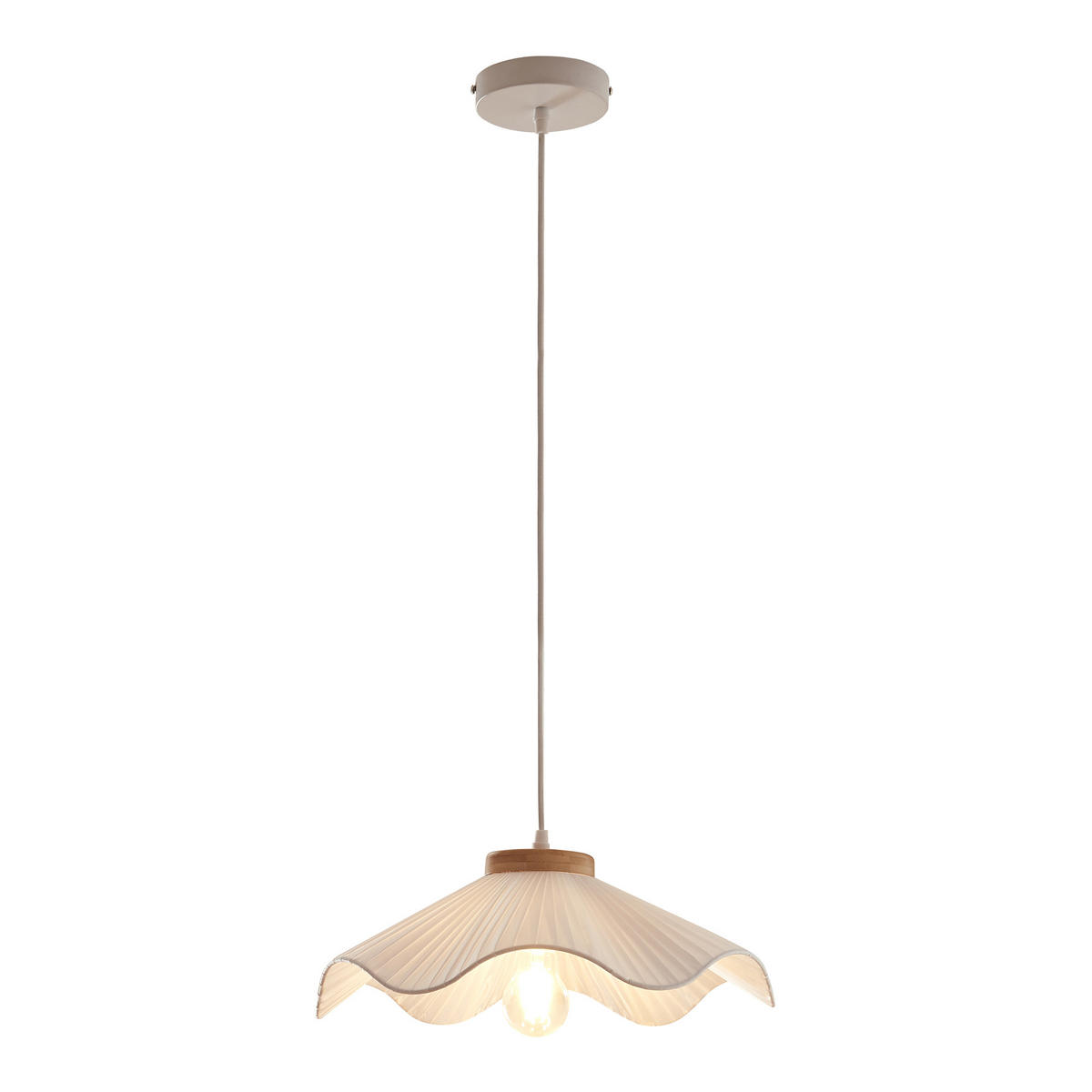 HÄNGELEUCHTE Broadway - Weiß, Textil/Metall (41/41/144cm) - lux.pro