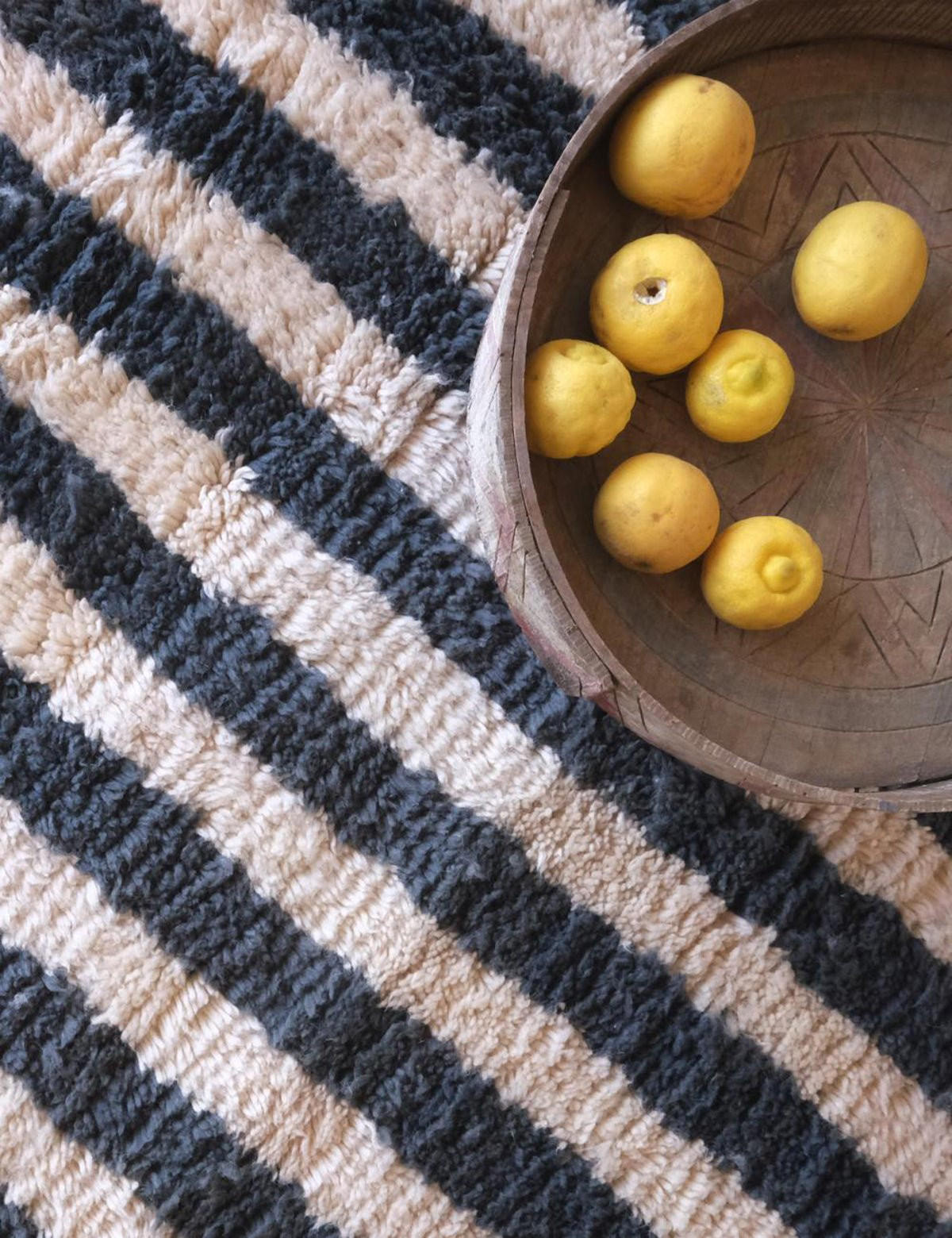 BERBERTEPPICH grafisch elegant 195x 280 cm - Multicolor, Naturmaterialien (195/280cm) - AFK Living