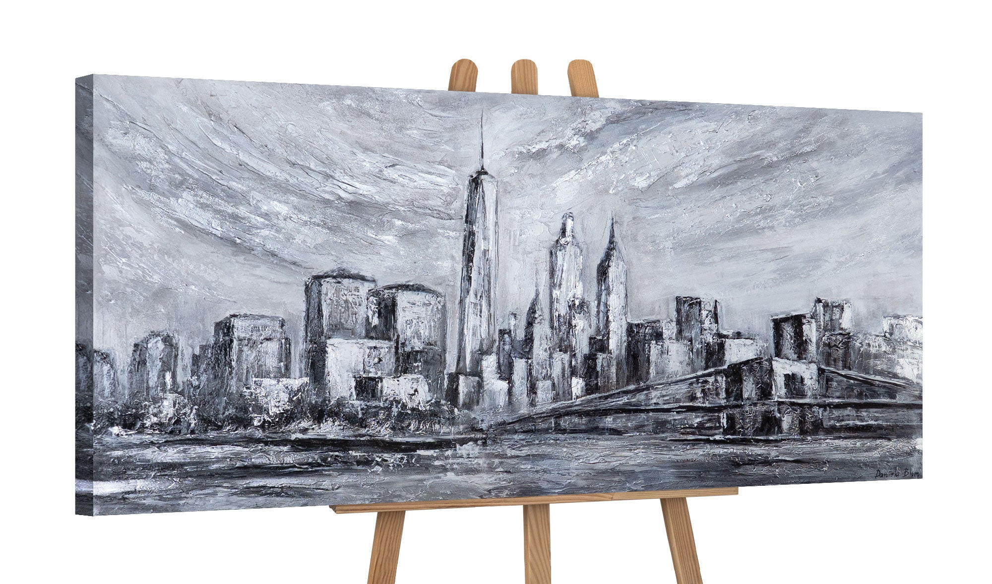 GEMÄLDE Architektur der Zeit auf Keilrahmen 115x50 cm - Multicolor, Holz (115/50cm) - YS-art gallery
