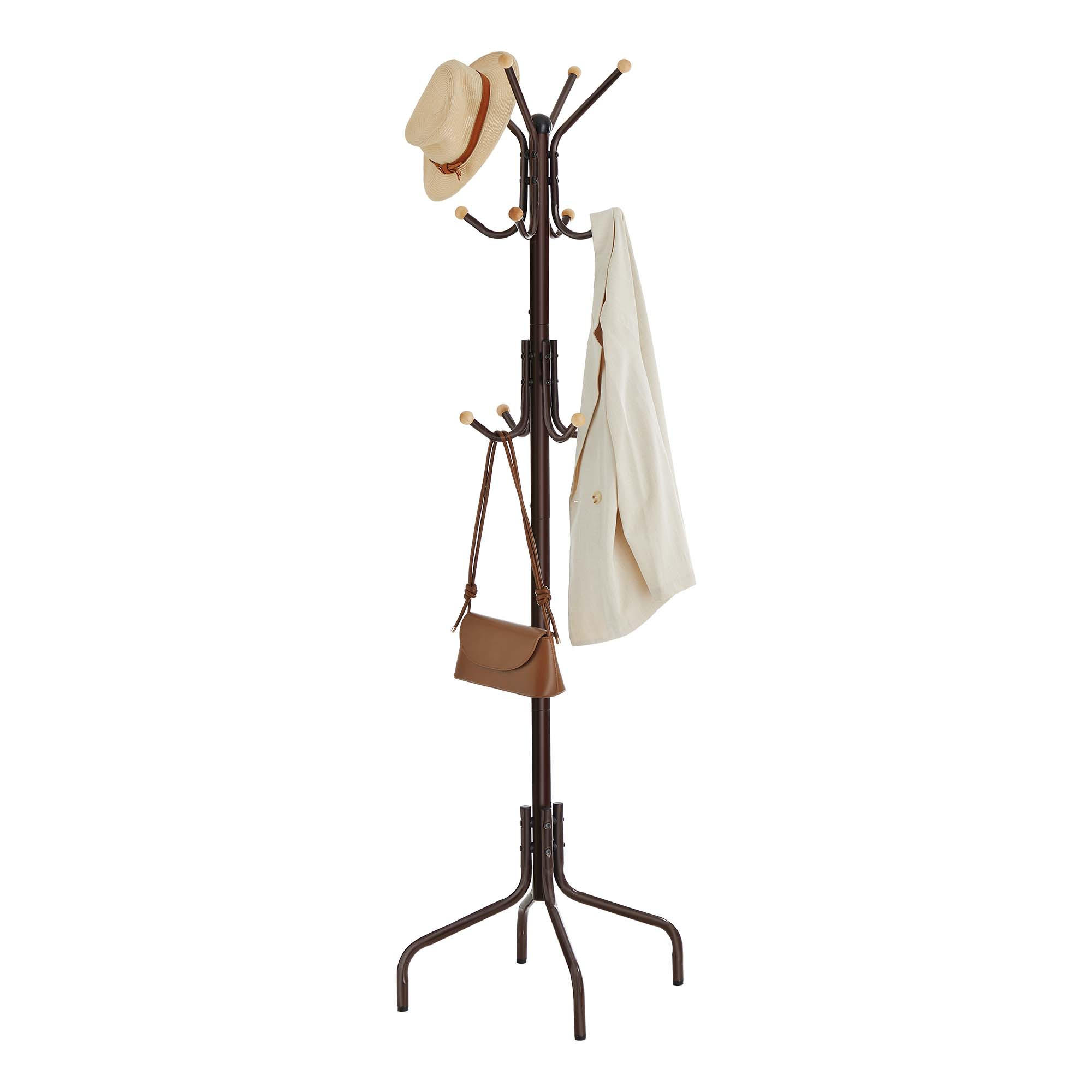 GARDEROBENSTÄNDER Aria - Braun, Metall (55/180/55cm) - SONGMICS