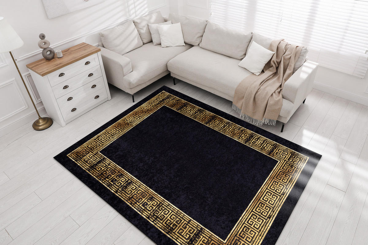 TEPPICH Miro 140/190 cm - Schwarz, Textil (140/190cm) - rugsX