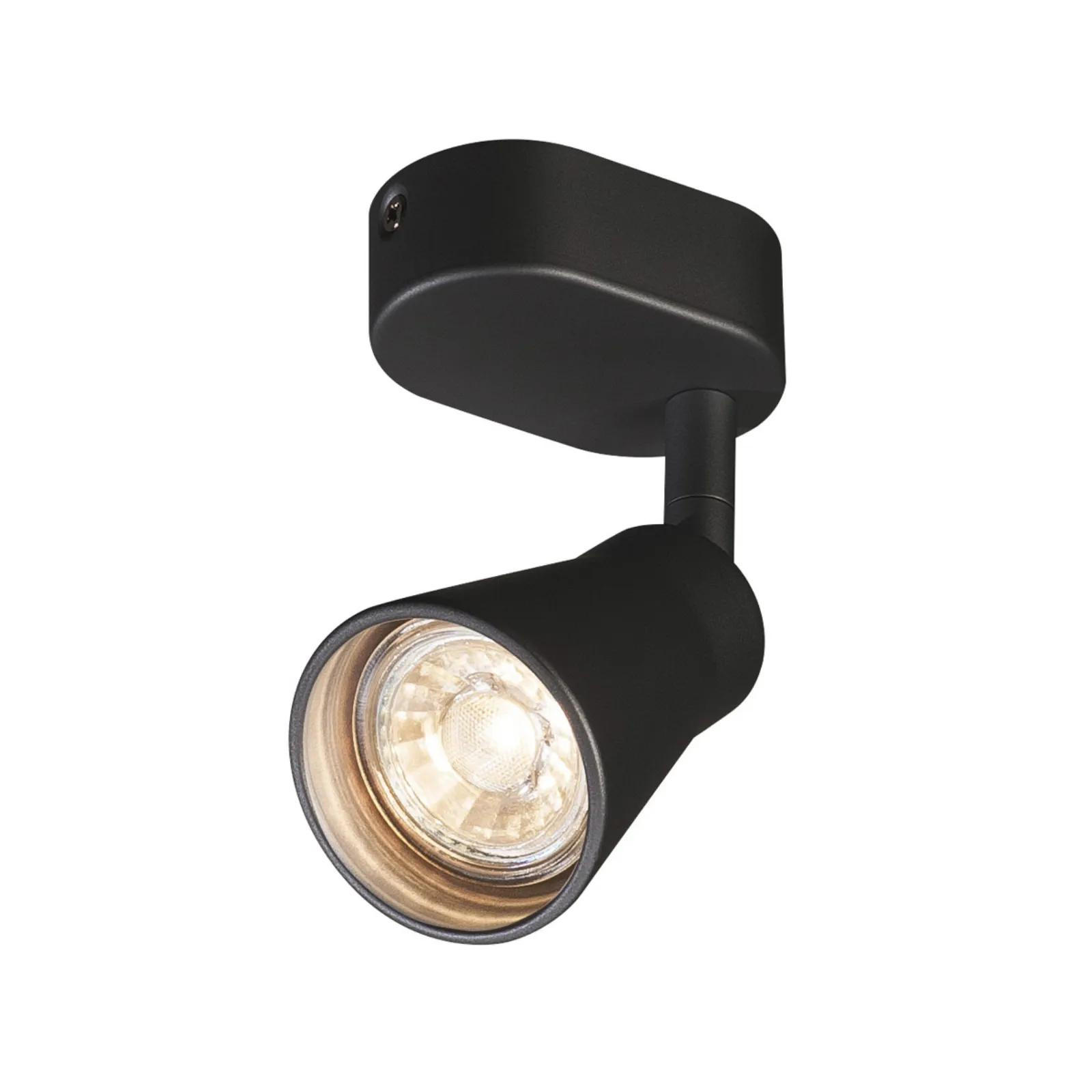 DECKENSTRAHLER Avo - Schwarz, Metall (11.5/11.5/9.5cm) - SLV
