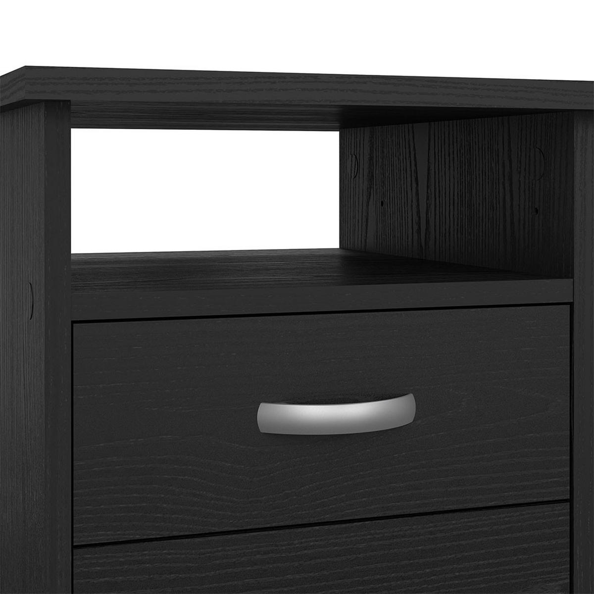 SCHREIBTISCH, FunctionPlus, Schwarz, Holzwerkstoff, 110 x 49 x 76 cm - Schwarz, Holzwerkstoff (49/110/76cm) - ebuy24