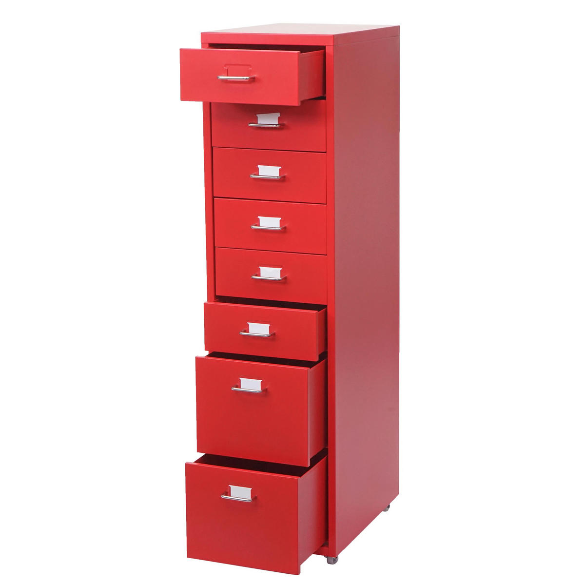 ROLLCONTAINER Rot - Rot, Metall (28/110/41cm) - MCW