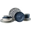 TAFELSET Doha Petrol 16er Set - Blau, Keramik (1/1/1cm) - Ritzenhoff Breker