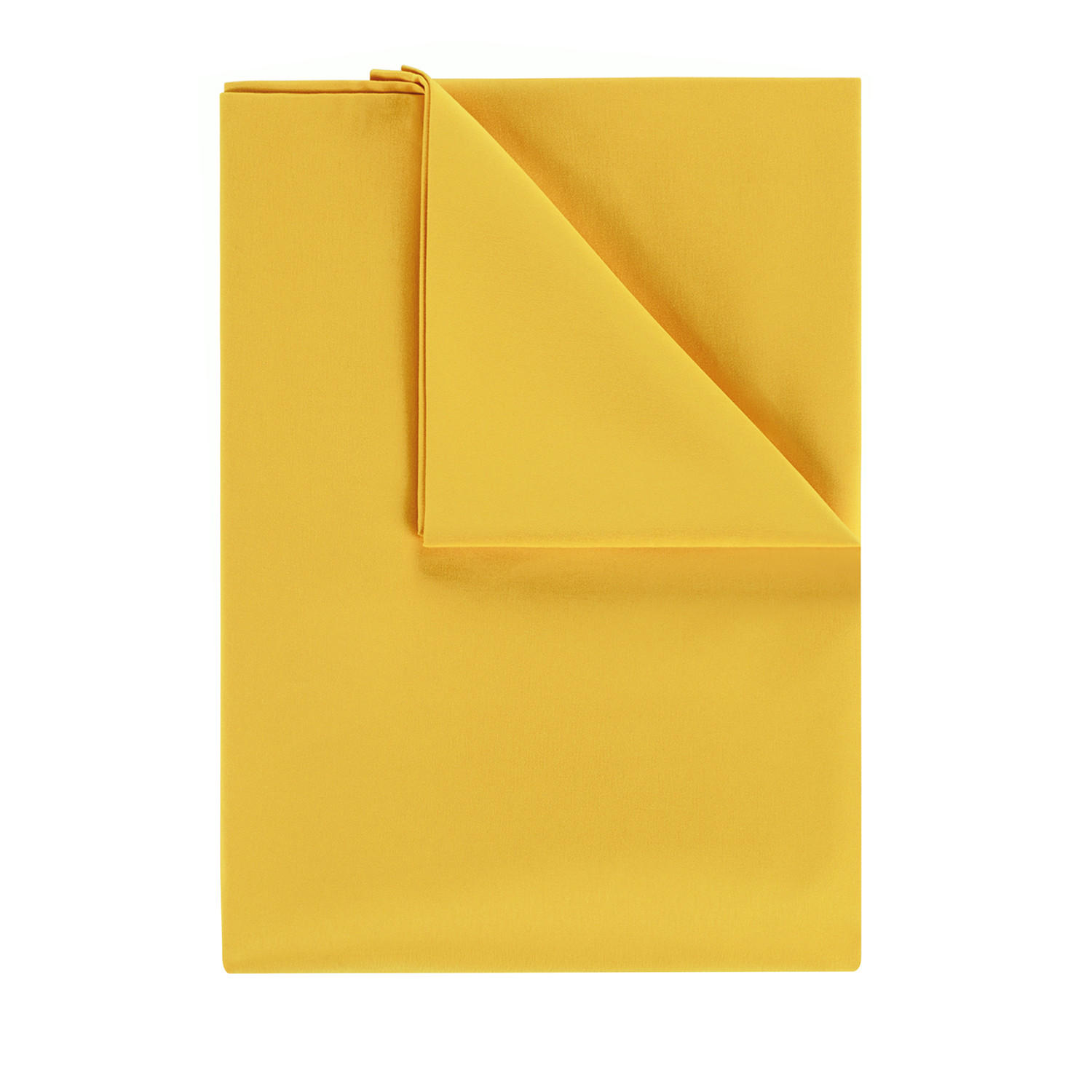 BETTTUCH ohne Gummi 160/275 cm, in Gelb - Gelb, Textil (275/160cm) - Blumtal