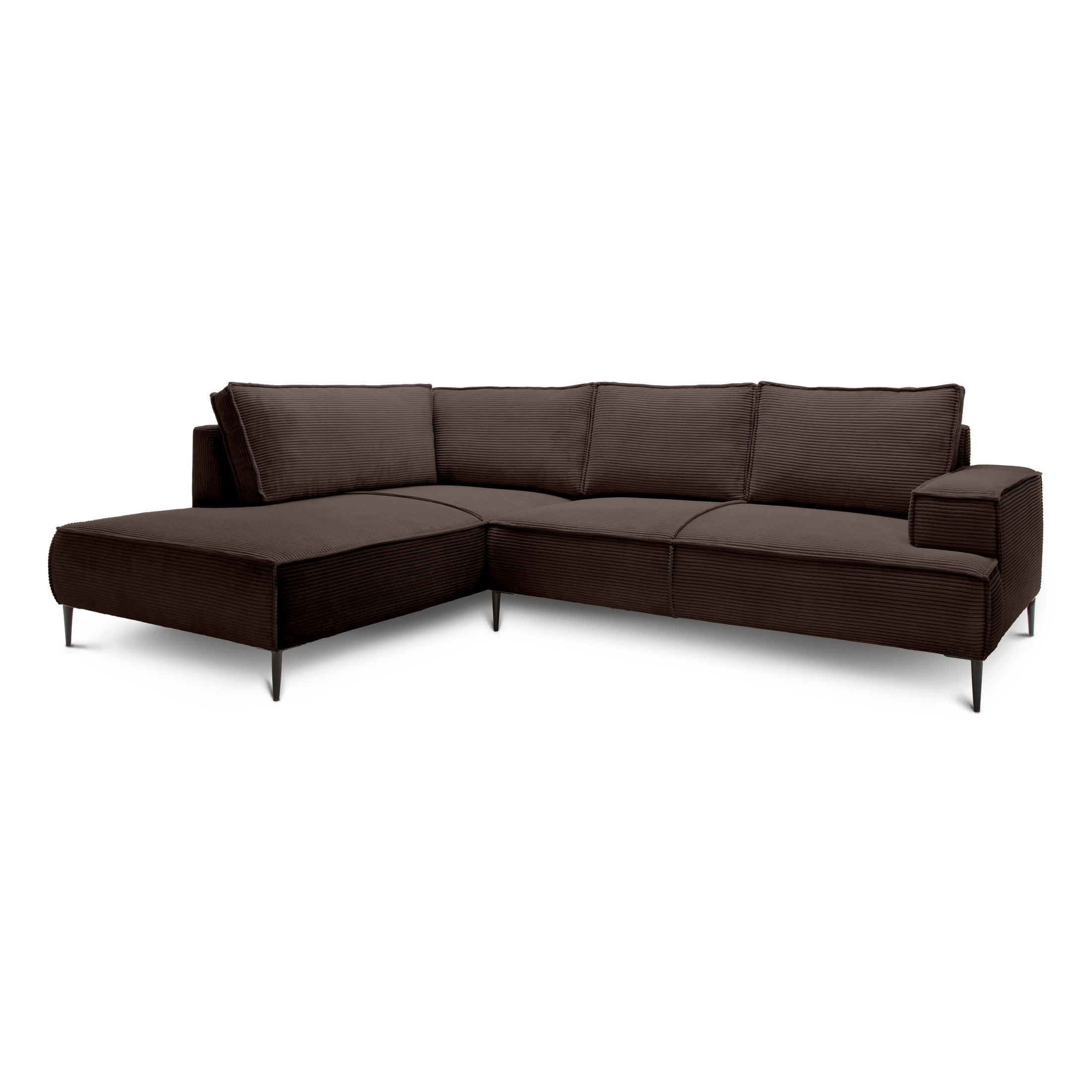 Pillovely Ecksofa Braun 275x44x195 cm
