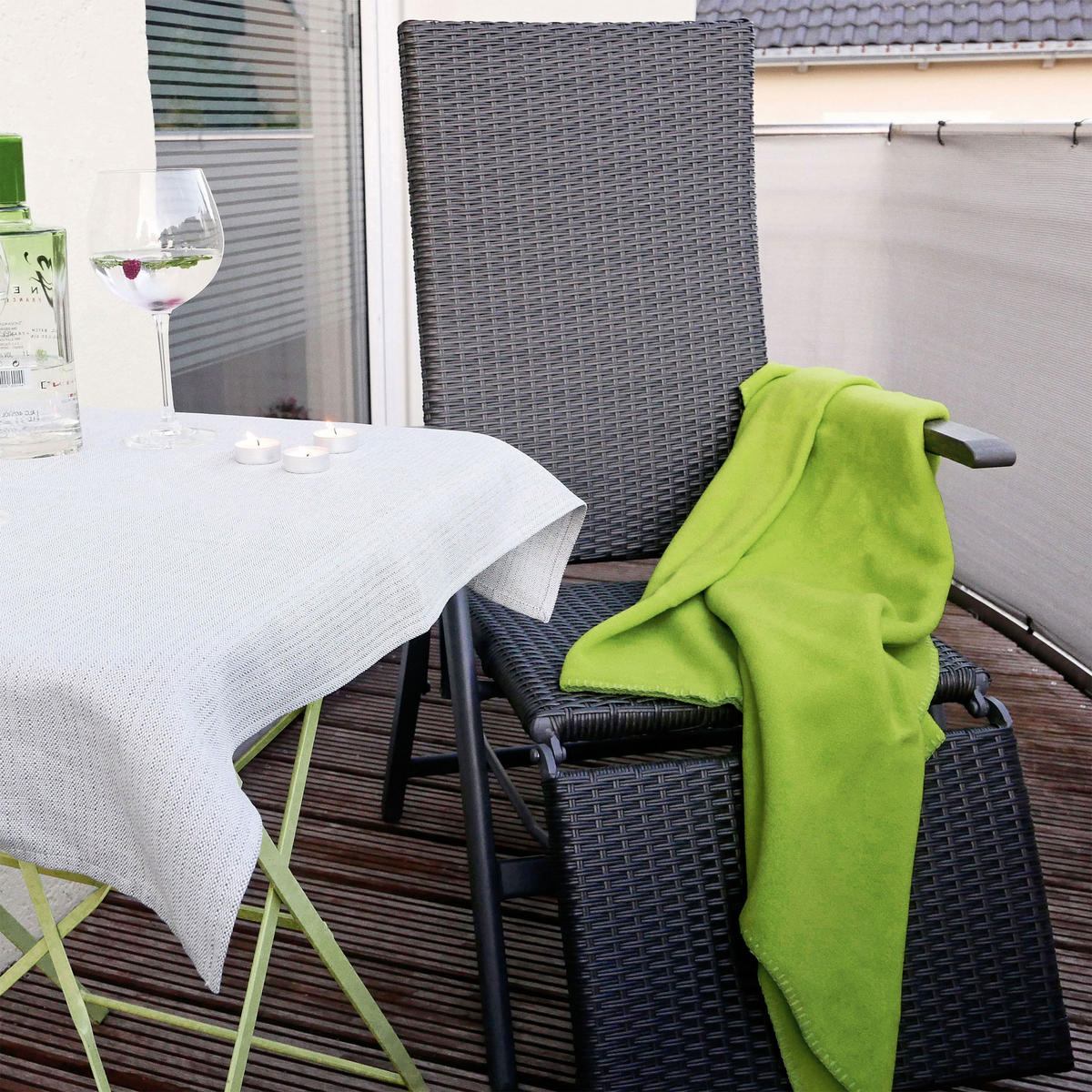 KUSCHELDECKE, 130x170 cm, 100% Polyester, Grün - Hellgrün, Textil (130/170cm) - Zollner