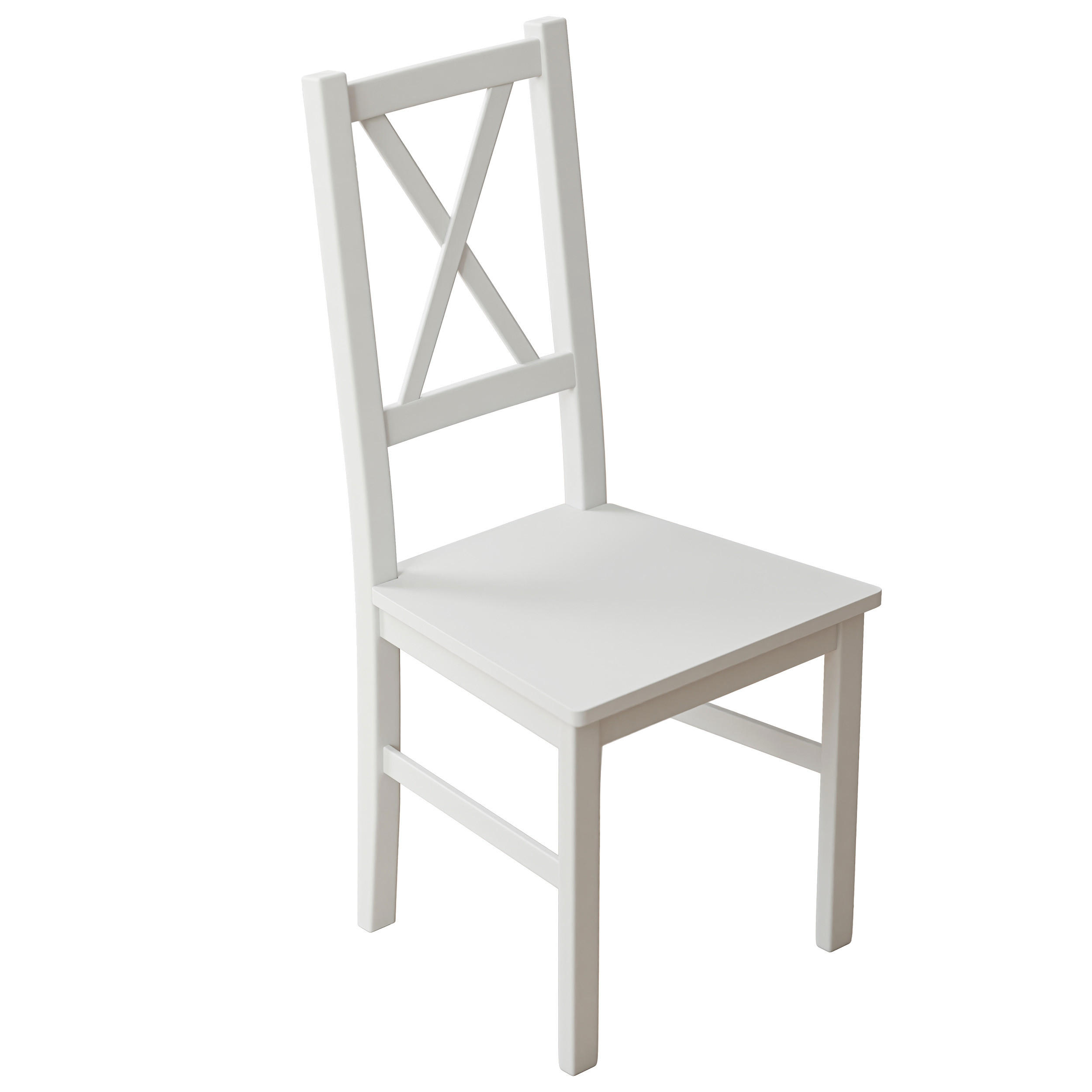 HOLZSTUHL für das Esszimmer ROMA, weiß - Weiß, Holzwerkstoff (43/95/40cm) - Idohome