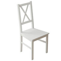 HOLZSTUHL für das Esszimmer ROMA, weiß - Weiß, Holzwerkstoff (43/95/40cm) - Idohome