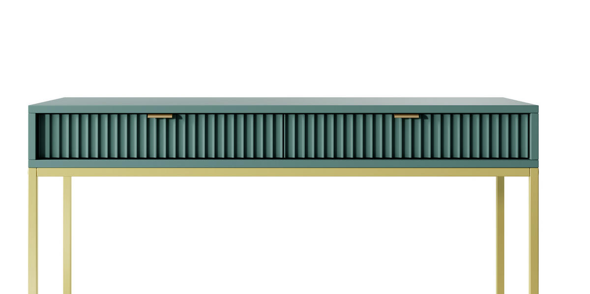 SCHMINKTISCH ZOVA Pastellgrün 104x77x50 cm Little table, Freistehend - Jadegrün/Pastellgrün, Holzwerkstoff/Metall (50/104/77cm) - DomoHome