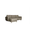 ECKSOFA Marlies In Opera Velvet - Creme, Holzwerkstoff/Textil (233/140cm) - Fun Möbel