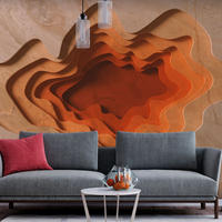 VLIESTAPETE Beige 450/315 cm - Beige/Orange, Textil (450/1cm) - KUNSTLOFT