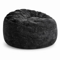 SITZSACKSESSEL mit hoher Rückenlehne Schwarz - Schwarz, Kunststoff (103/65/103cm) - Beauniv
