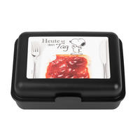 BROTDOSE The Peanuts Snoopy Heute ist dein Tag Schwarz 17,5 x 12,8 x 6,9 cm - Schwarz, Kunststoff (17.5/6.9/12.8cm) - United Labels