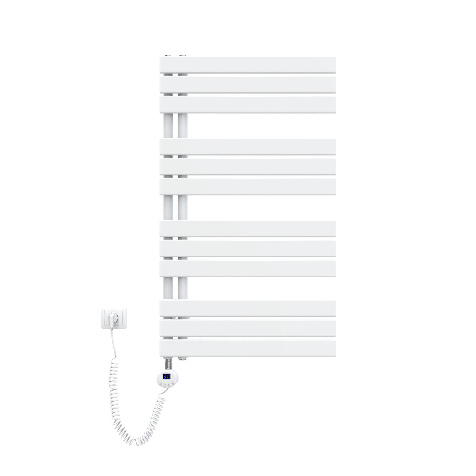 HEIZKÖRPER Elektrisch WLAN Thermostat Weiß 100/60 cm - Weiß, Metall (60/104.1/5.9cm) - EMKE