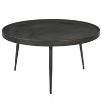 COUCHTISCH - Antik Schwarz - Schwarz, Holzwerkstoff (75/75/40cm) - home24