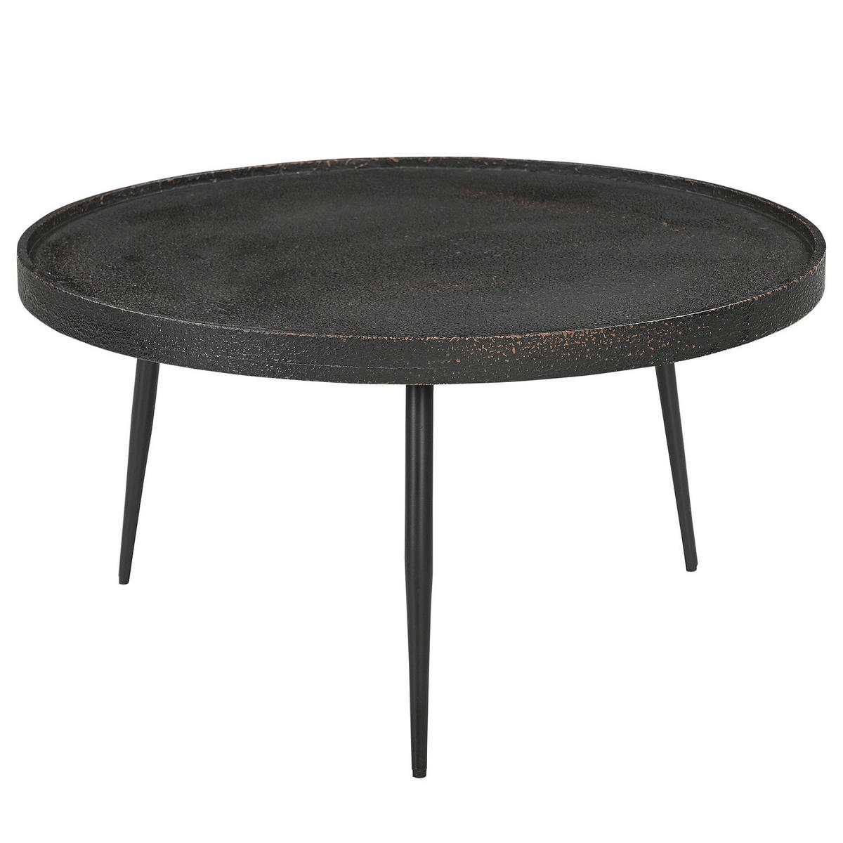 COUCHTISCH - Antik Schwarz - Schwarz, Holzwerkstoff (75/75/40cm) - home24