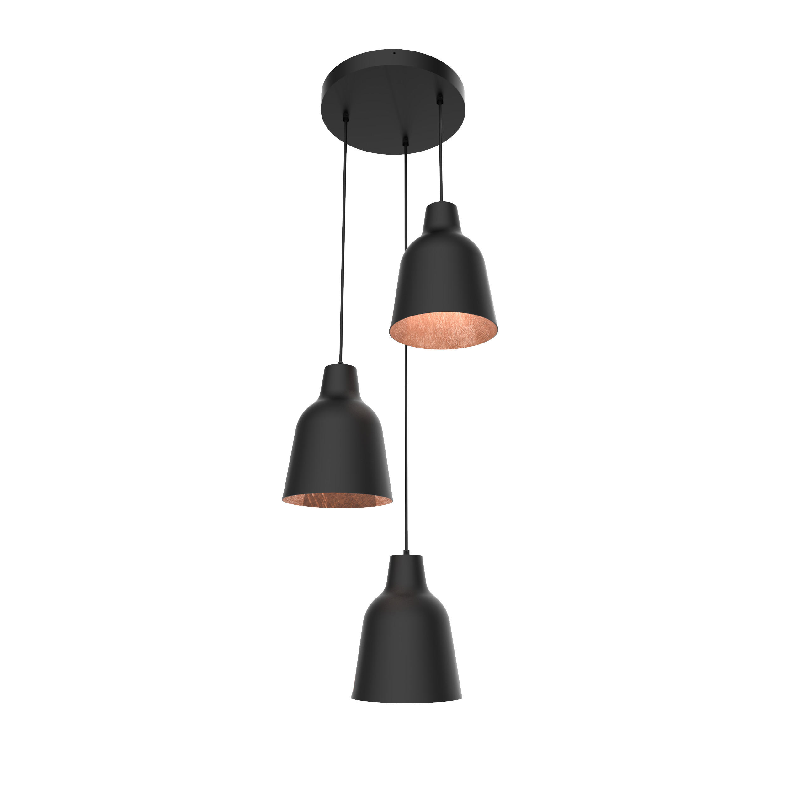 HÄNGELEUCHTE - Kupferfarben, Metall (35/35/22cm) - Lumicom