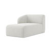 SOFAELEMENT Links Bouclé Stoff Weiß - Schwarz/Weiß, Holzwerkstoff/Kunststoff (91/75/166cm) - Makamii