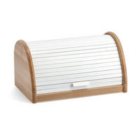 BROTKASTEN - Buche / Weiß - Weiß, Holz (39/21/25cm) - Zeller Present