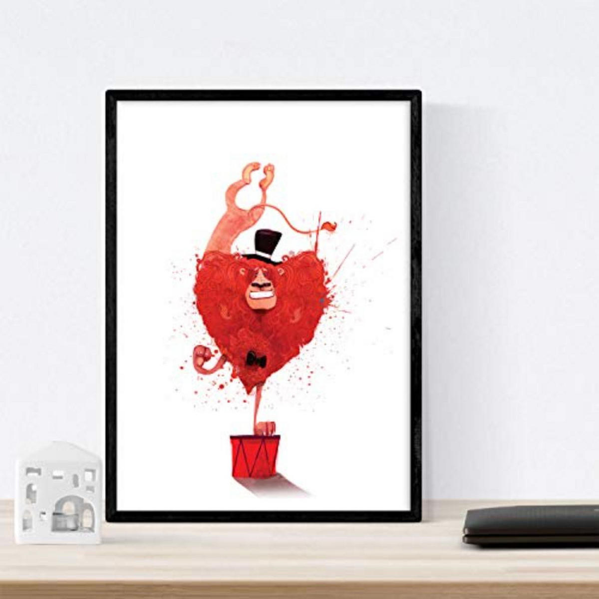 POSTER Set mit 4 Circus Tiger Clown Zauberer A3 Rahmenlos - Klar, Papier (29.7/3cm) - Nacnic