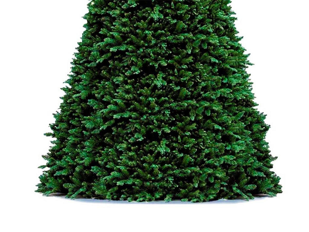 LAALU WEIHNACHTSBAUM geschmückt künstlich mit 74 Ornamenten BASIC GOLD 500 cm Baum mit Ständer und Weihnachtsornamenten - Goldfarben/Grün, Kunststoff (500cm) - LAALU