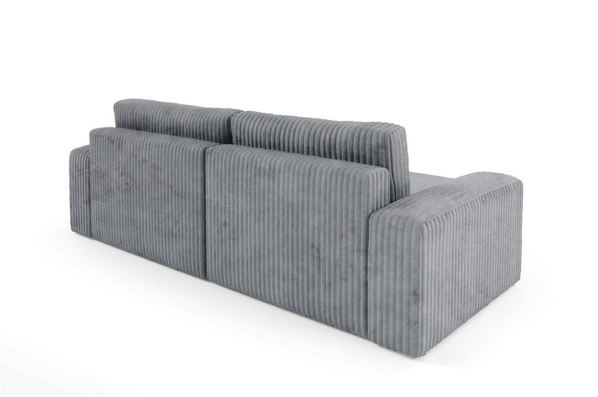 ECKSOFA Natalia - Grau, Holzwerkstoff/Textil (149/244cm) - Fun Möbel