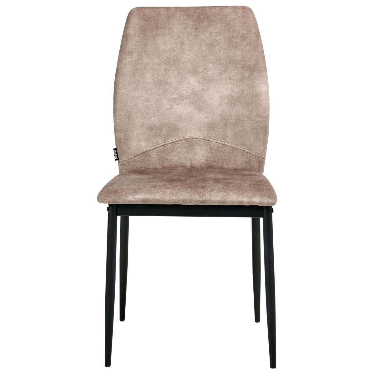 ESSZIMMERSTUHL 4er-Set Stoff Taupe Rocheport - Taupe, Textil (46/89/44cm) - Beliani