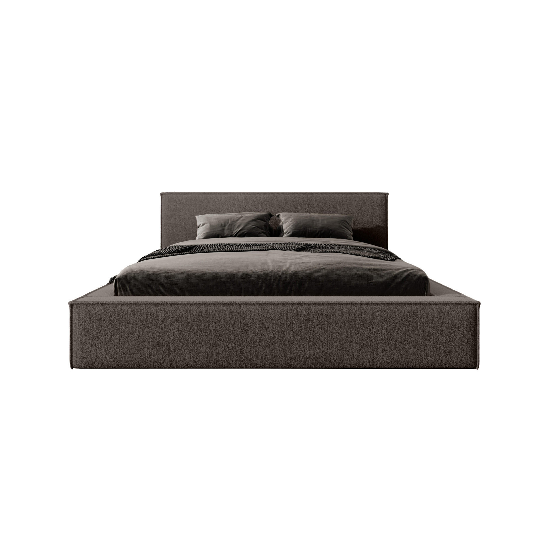 POLSTERBETT Mendocino 200x200 cm, Braun - Braun, Textil (200/200cm) - Fedve