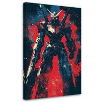 LEINWANDBILD Modernität 70x100cm - Rot, Textil (70/100cm) - Feeby