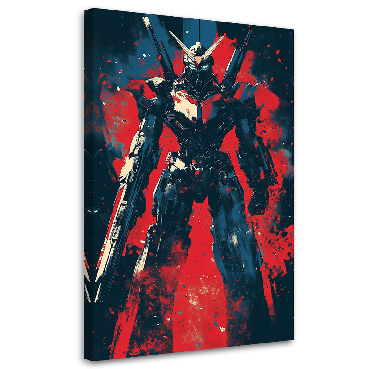 LEINWANDBILD Modernität 70x100cm - Rot, Textil (70/100cm) - Feeby