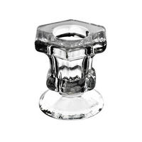 KERZENHALTER Patricia transparent 5.5/5.5/5.5 cm Glas - Transparent, Glas (5.5/5.5/5.5cm) - Mondex