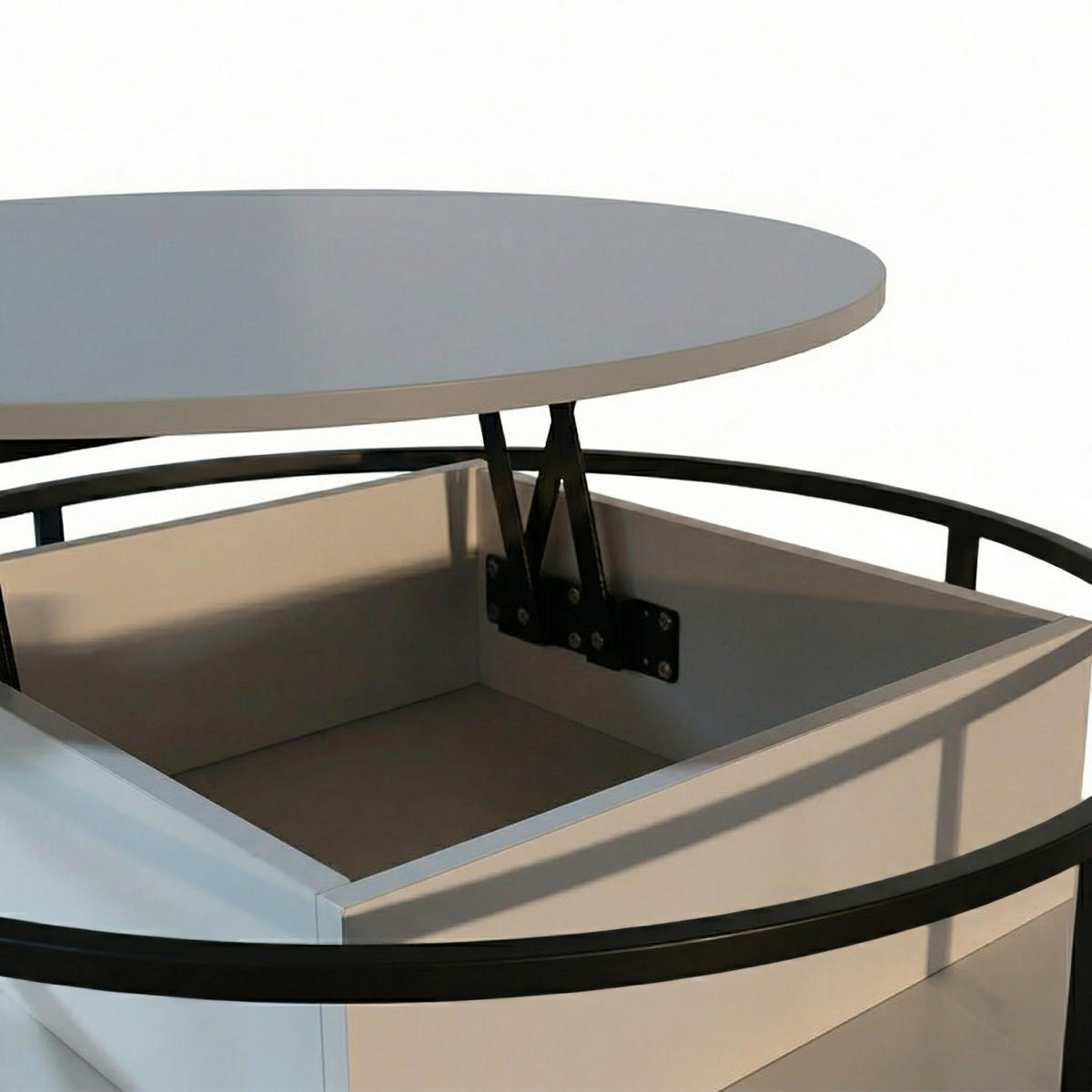 COUCHTISCH - Multicolor, Holzwerkstoff/Metall (80/80/46cm) - Relaxdays