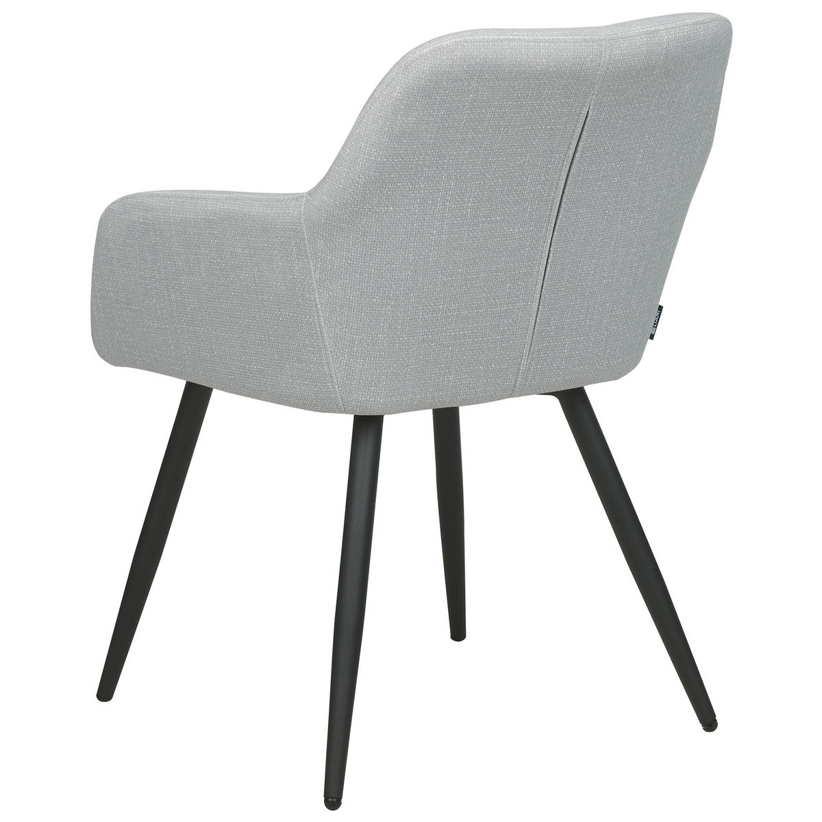 ÉTKEZŐSZÉK 2 darabos Szett Bársony világosszürke Casmalia - szürke, textil (60/80/66cm) - Beliani