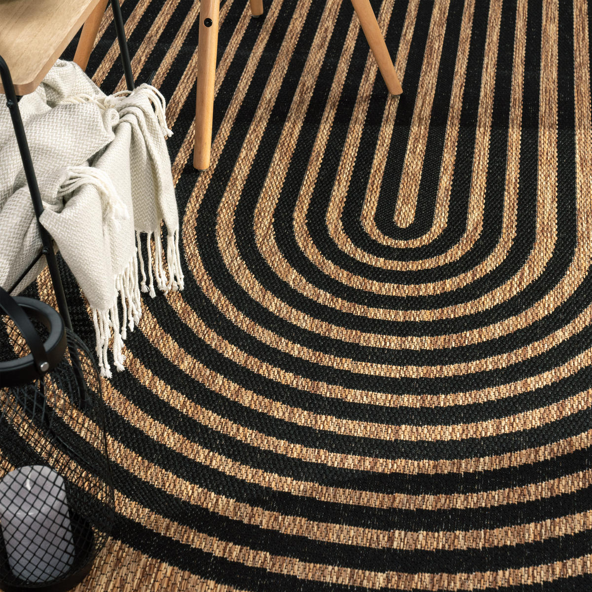 OUTDOORTEPPICH 240/340 cm Illusion 328 - Naturfarben, Textil (240/340cm) - Paco Home