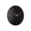 WANDUHR Esmerado Schwarz 2.5/60/60 cm - Schwarz, Metall (60/60/2.5cm) - Karlsson