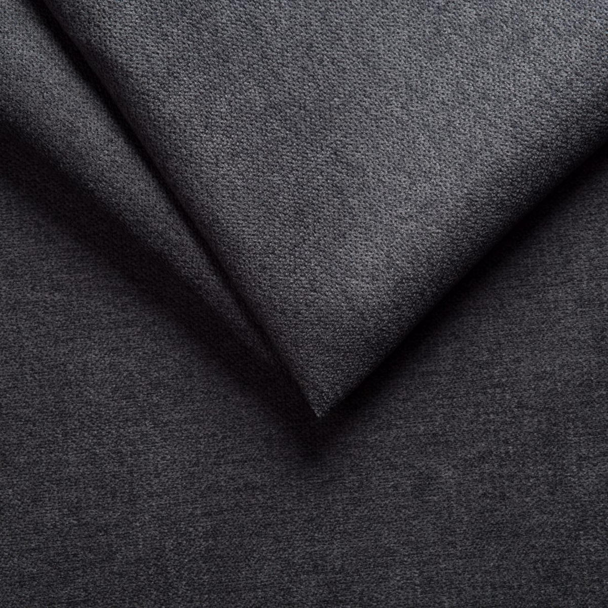 3-SITZER-SOFA Elou Graphit Microfaser - Chromfarben/Graphitfarben, Holz/Textil (203/87/92cm) - S-Style Möbel