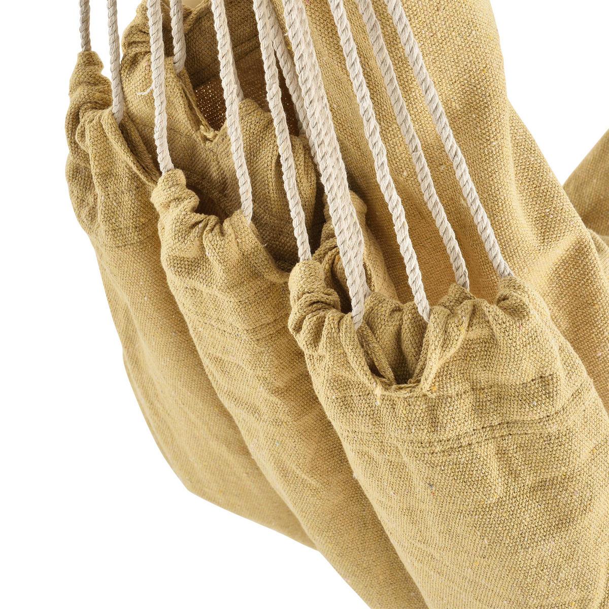 HÄNGESESSEL Chieti - Beige, Holz/Textil (185/140/125cm) - casa.pro