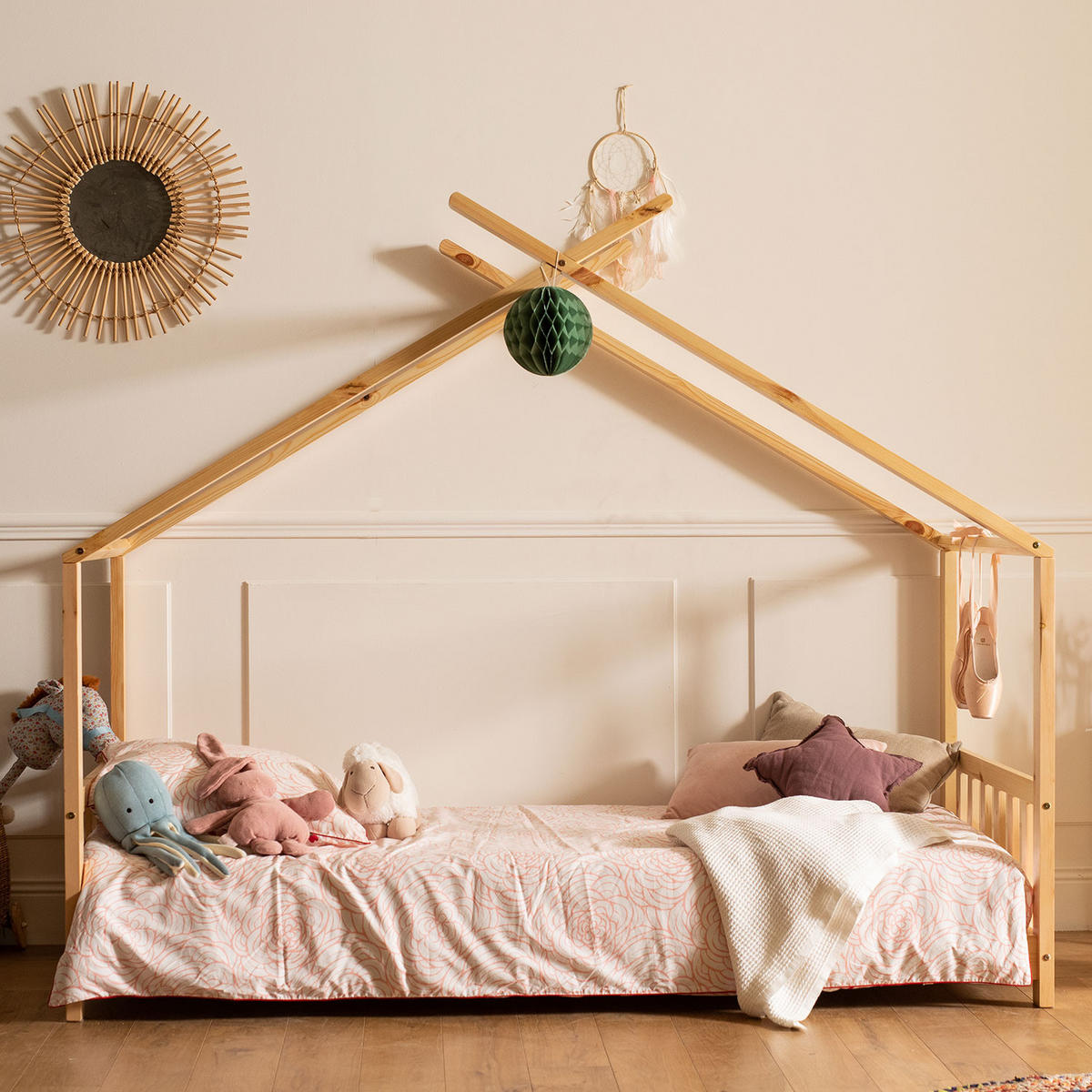 KINDERBETT Gaspard Holz 190/90 cm - Braun, Holz - Happy Garden