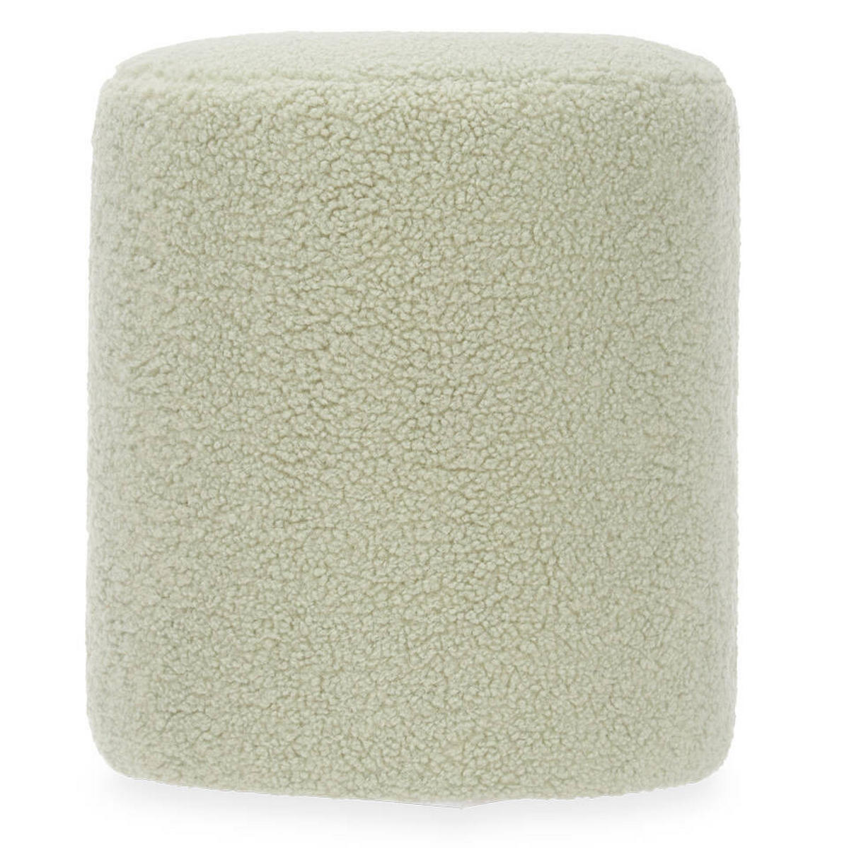 SITZHOCKER Teddy Ø 32 cm - Grün, Textil (32/36/32cm) - Giftdecor
