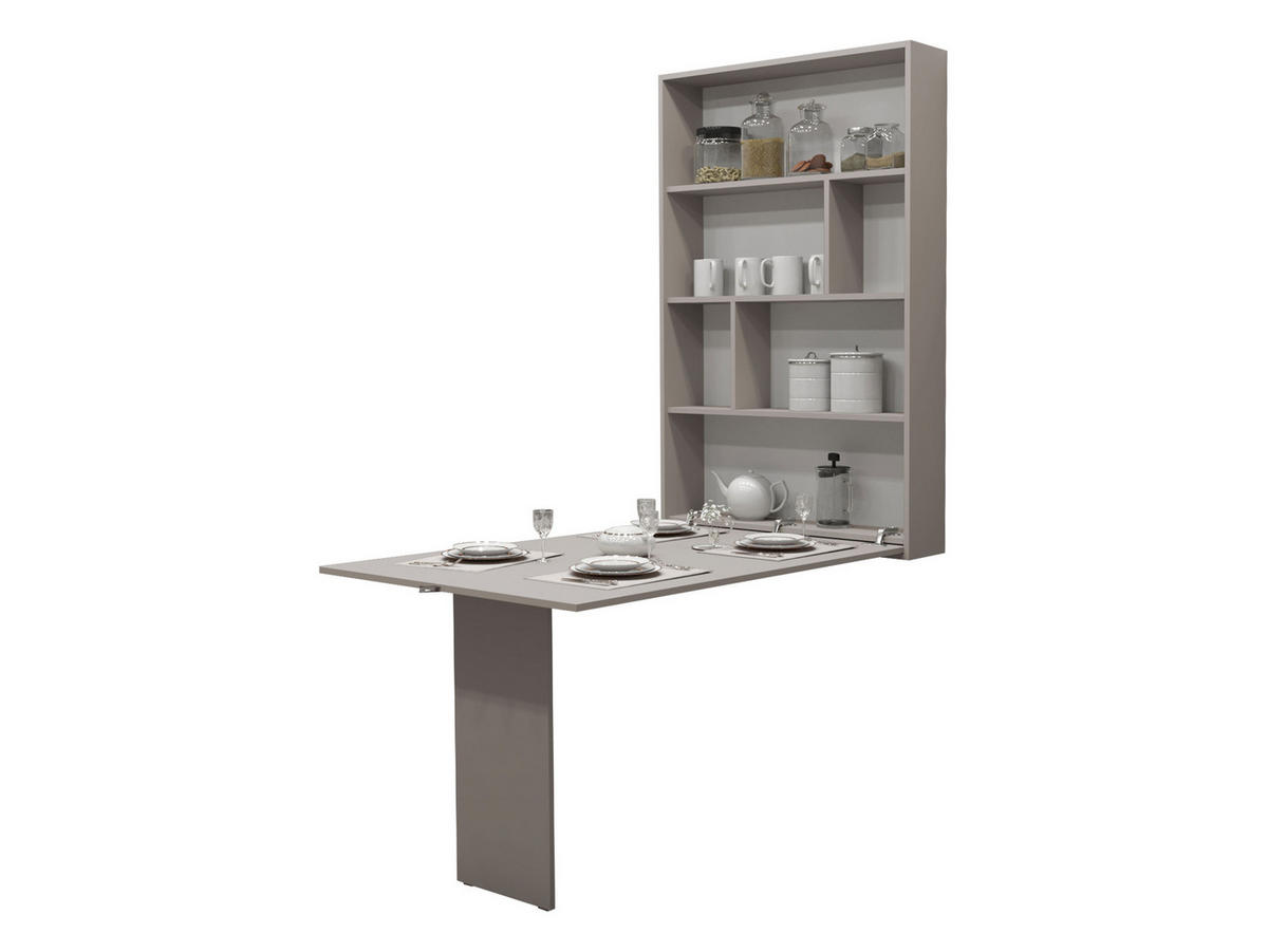 WANDKLAPPTISCH Abi - Kaschmir, Holzwerkstoff (85/203/19cm) - MIRJAN24